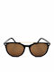Rodenstock Unisex Sunglasses With Black Frame And Brown Lens RR329