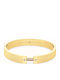 Tommy Hilfiger Women's Bracelet Handcuff Stainless Steel Gold Plated 19cm