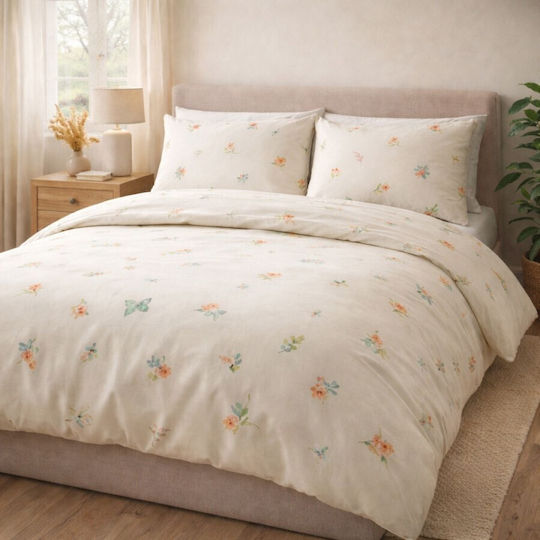 DeLuxe Pucioasa Set Huse Pentru Pilote Duble 200x220cm Lila