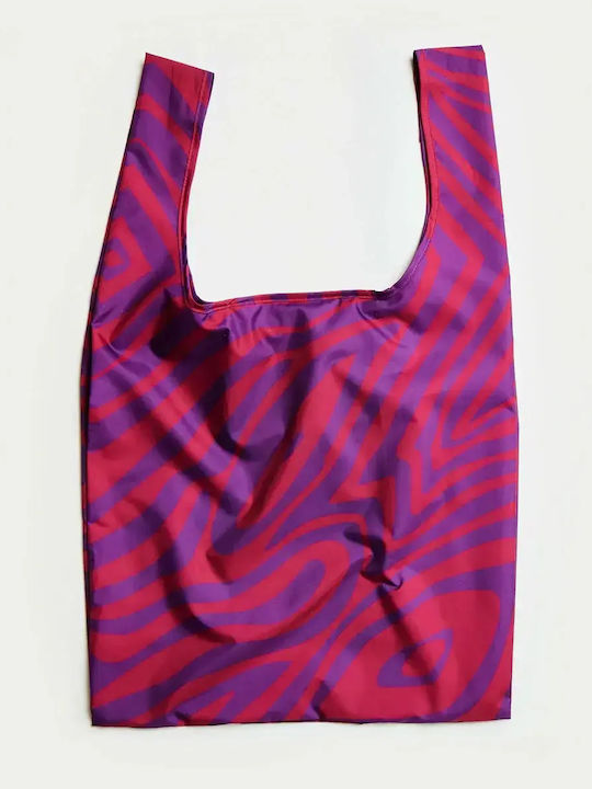 Reusable Shopping Bag Swirl In Pink