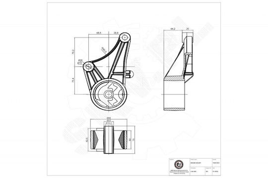 Μπροστινό Στήριγμα Κινητήρα Opel Astra G 6 84 692