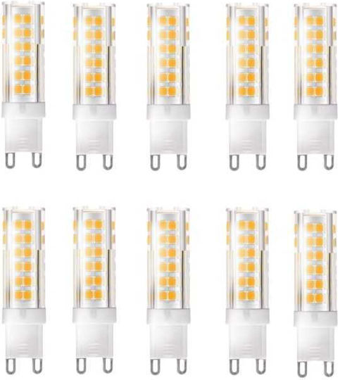 Lightplanet Becuri LED 5W Pentru Bază De Bec G9 Alb Natural 10 Bucăți