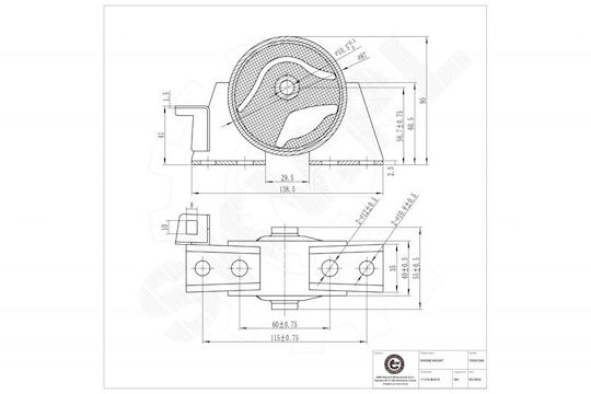 Предна Вдясно Скоба За Двигател Nissan X-Trail I 112708h310
