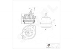 Στήριγμα Κινητήρα Bmw 5 7 Δεξιά 22111092824 Στήριγμα Κινητήρα Bmw 5 7 Δεξιά 22111092824