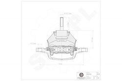 Στήριγμα Κινητήρα Audi 100 A6 Αριστερό 4a0199351a
