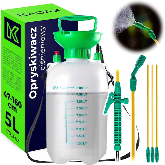 Kadax Pulverizator cu Presiune cu Capacitate de 5l în Culoare Transparentă