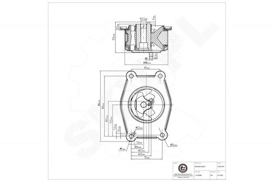 Motorhalterung Opel Astra H Meriva B Zafira B Links 13159996