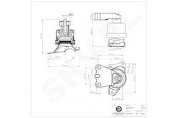Motorhalterung Vw California T5 Transporter T5 Multivan T5 Rechts 7e0199256h