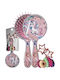 Vintage Lovers Kids Hair Brush Set Unicorn Blue