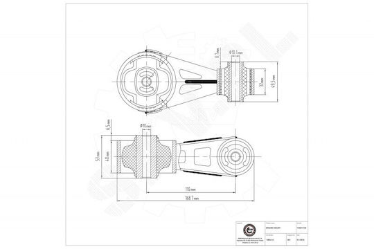 Монтаж За Двигател Citroen C8 Evasion Jumpy I Peugeot 406 806 Expert Вдясно 180634