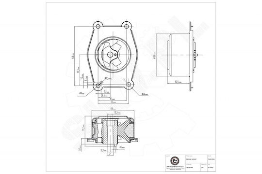 Front Left Engine Mount Opel Astra G Zafira A