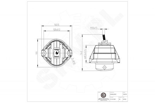 Motorhalterung Bmw Serie 5 6 Links 22116761089