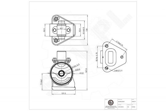 Предна Опора На Двигател Hyundai Santa Fe Ii Kia Sorento Ii 219102b100