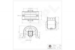 Μαξιλάρι Κινητήρα Vw California T5 T6 Multivan T5 T6 Transporter T5 T6 Εμπρός 7h0199848d