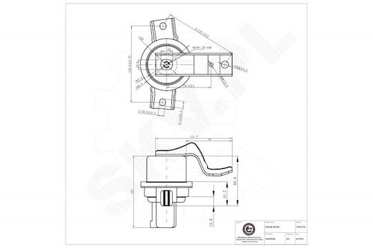 Perna Motor Mitsubishi Lancer Vii Stânga Mr491479