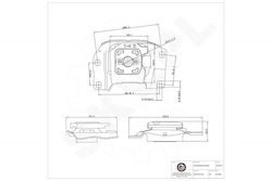 Μαξιλάρι Κιβωτίου Ταχυτήτων Ford C-max Ii Focus C-max Focus Ii Grand C-max Kuga I Ii Tourneo Transit Αριστερή 3m517m121gc