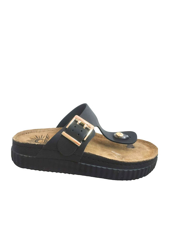 Leather Women's Anatomic Black Sandals