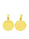 Pendant Kids Charm with Virgin Mary in 14K Gold GK31624