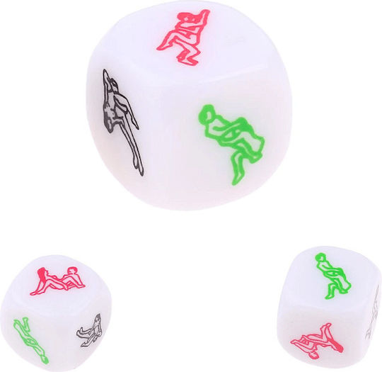 Lucky Lovers Ερωτικό Παιχνίδι Ζαριών SMD-ZS-310-WHITE-6