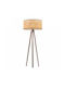 Megapap Rivo Floor Lamp H140xL38cm with Socket for E27 Bulb