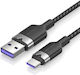 Vention USB 2.0 Cable USB-C male - USB-A Γκρι 1m CWBHF