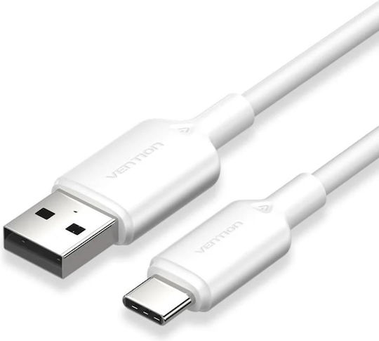 Vention USB 2.0 Cable USB-C Male - USB-A White 1.5m CWAWG