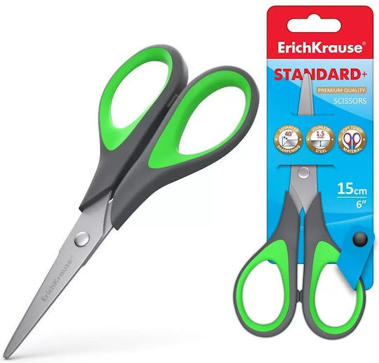 Scissors 15cm ErichKrause Standard Gray-Green