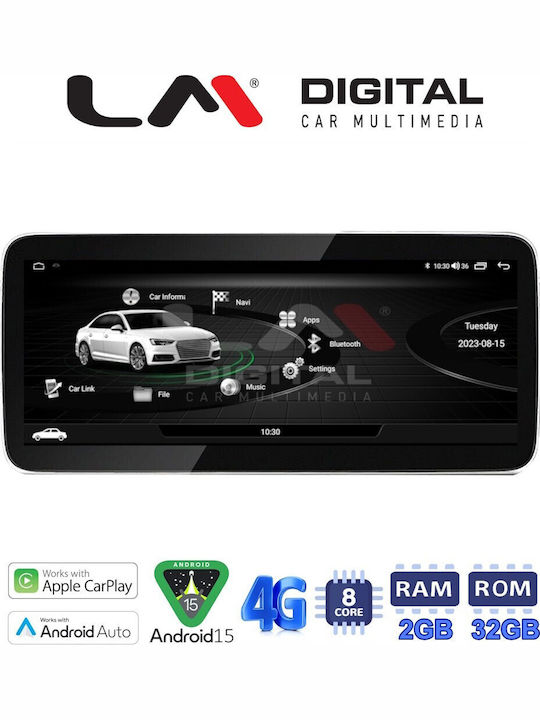LM Digital – LM Kh2 295 Auto-Audiosystem OEM Multimedia Abnehmbares Bedienfeld Für Audi A3 2013 > 2019 CarPlay Android Auto BT GPS Wi-Fi GPRS