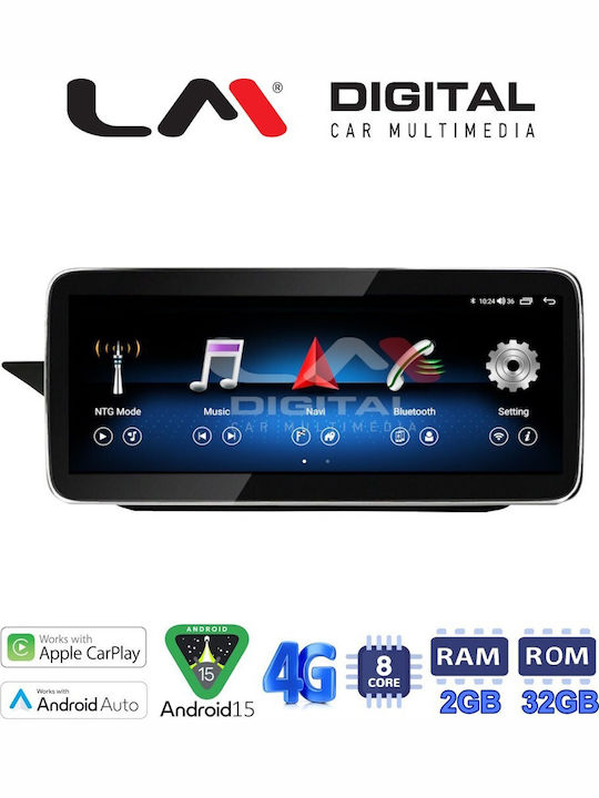 Lm Digital Lm Kh2 502 Sq Οθόνη Oem Multimedia Αυτοκινήτου Mercedes E W212 2009 > 2012 Carplay Androidauto Bt Gps Wifi Gprs