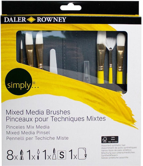 Πινέλα Daler Rowney Σετ 10 Τεμάχια 216656010