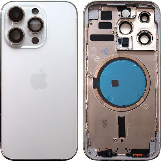 Apple iPhone 14 Pro Silver Battery Cover OEM
