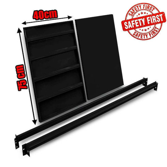 Single Heavy-Duty Shelf 150x40 Black 15040.066