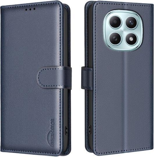 Xiaomi Poco M8 Pro 5g Redmi Note 15 Pro+ 5g Binfen Case Color Bf32 Flip Wallet Synthetic Leather Pu Tpu Blue Rfid Wallet Stand