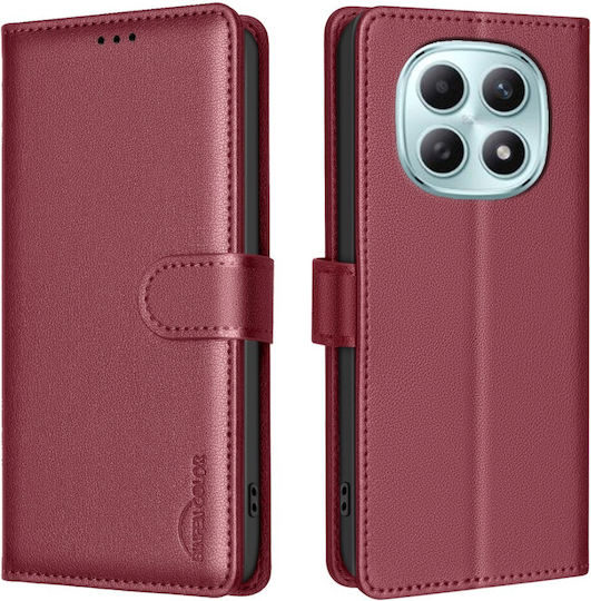 Xiaomi Poco M8 Pro 5g Redmi Note 15 Pro+ 5g Binfen Case Color Bf32 Flip Wallet Synthetic Leather Pu Tpu Red Rfid Wallet