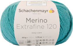 Schachenmayr Merino Extrafine 120 Turquoise Blue Schachenmayr Merino Extrafine 120 Turquoise Blue