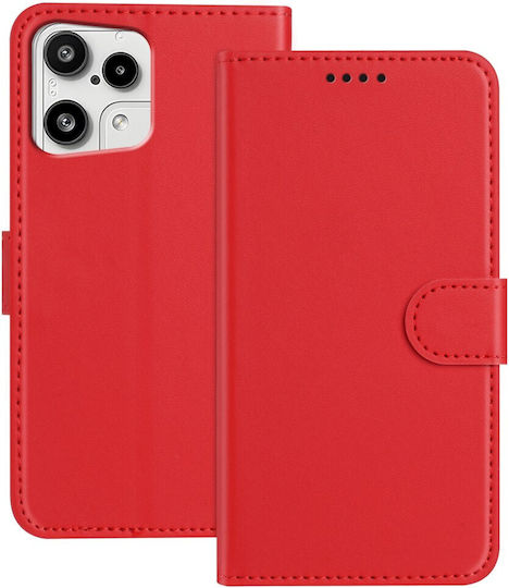 Handyhülle Nichts 3a Lite 5g Oem Flip Brieftasche Synthetisches Leder Pu Tpu Rote Geldbörse Stand