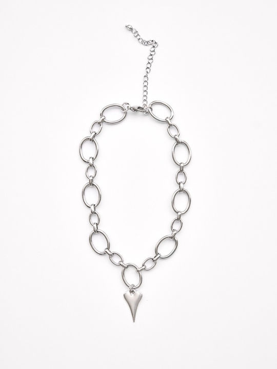 Kaleido Pulse Halskette mit Herz-Design aus Stahl