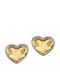 Verorama Silver Gold Plated Earrings with Stones