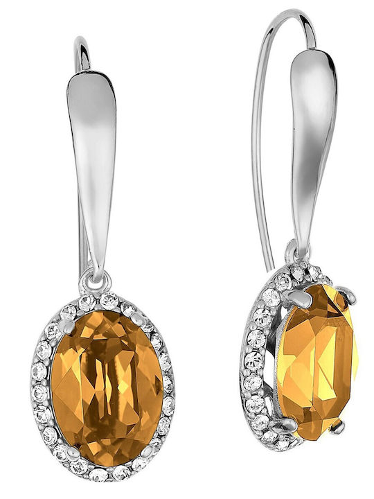 Verorama Rosette Earrings Made of Gold Plated Silver