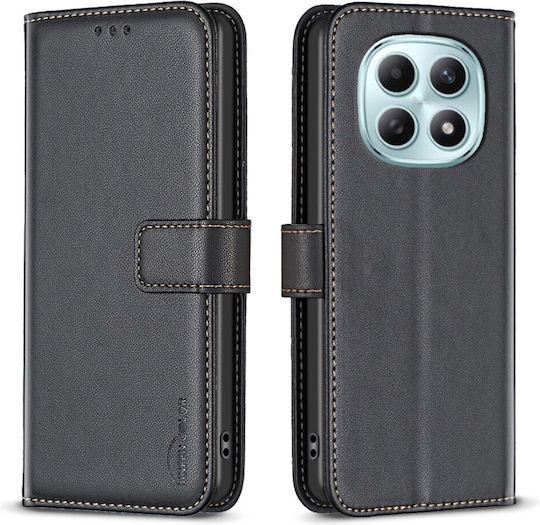 Xiaomi Poco M8 5g Redmi Note 15 5g Redmi Note 15 4g Binfen Case Color Bf17 Flip Wallet Synthetic Leather Pu Tpu Black Wallet Stand