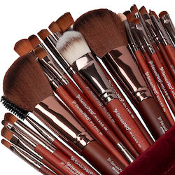 22 Professionelle Make-up Pinsel Sensopro Milano Reise Braune + Geschenk