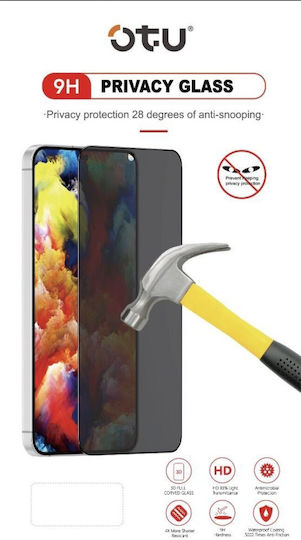 Otu Privacy Full Face Tempered Glass Screen Protector Samsung Galaxy A27