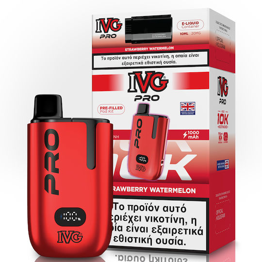 IVG Disposable E-Cigarette Strawberry Watermelon 20mg Red
