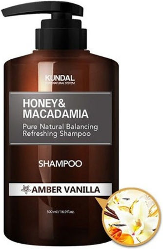 Kundal Honey & Macadamia Nature Шампоан Amber Vanilla 500мл