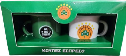 Сет Чаши Еспресо Panathinaikos Баскет 1 Bz.xp.rp.00730 Сет Чаши Еспресо Panathinaikos Баскет 1 Bz.xp.rp.00730