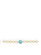 Verorama Women's Rosette Bracelet Gold Plated Silver