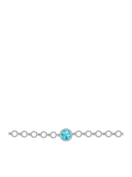Verorama Women's Rosette Silver Bracelet