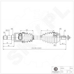 Ημιαξόνιο Volvo C30 S40 Ii V50 Εμπρός Αριστερό 31259517 Ημιαξόνιο Volvo C30 S40 Ii V50 Εμπρός Αριστερό 31259517