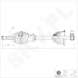 Ημιαξόνιο Renault Clio Ii Kangoo Thalia I Twingo I Εμπρός Αριστερό 7700104727