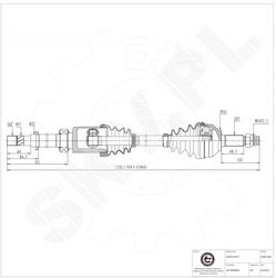 Ημιαξόνιο Nissan Qashqai Εμπρός Δεξιά 39100bb02b Ημιαξόνιο Nissan Qashqai Εμπρός Δεξιά 39100bb02b